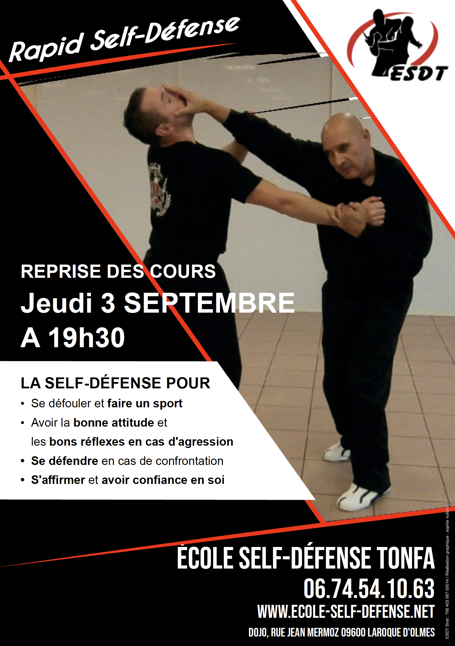 Affiche rentree ESDT 3 septembre 2026